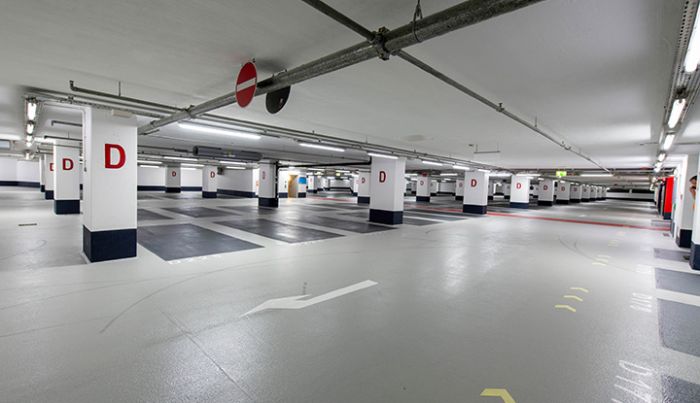 FAAG TECHNIK - Betonsanierung - Sanierung der Bodenplatte einer Tiefgarage mit Hochleistungsbeton